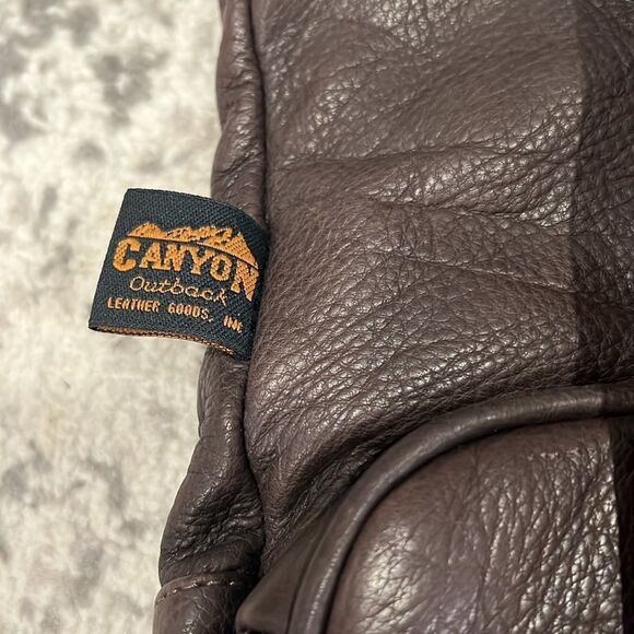 VTG Canyon Outback Leather Goods Inc. genuine Leather Backpack NWT Napa Leather main image 14